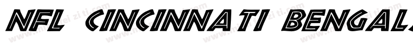 NFL Cincinnati Bengals字体转换